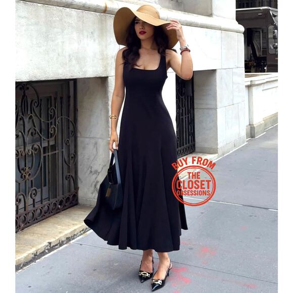 RARE!!! ZARA A-Line Midi Dress NWT - Picture 7 of 16